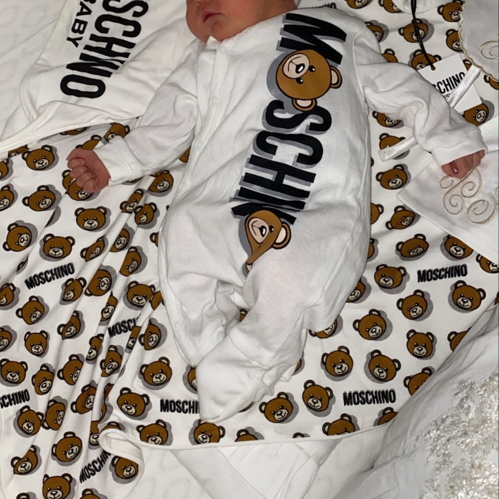 Like new baby grow and blanket
